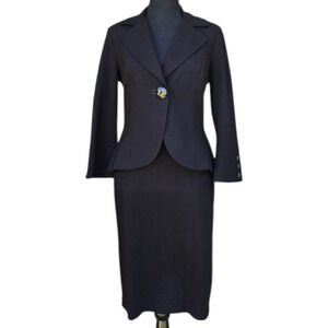 Cabi Skirt and Blazer Set in black 2 Small